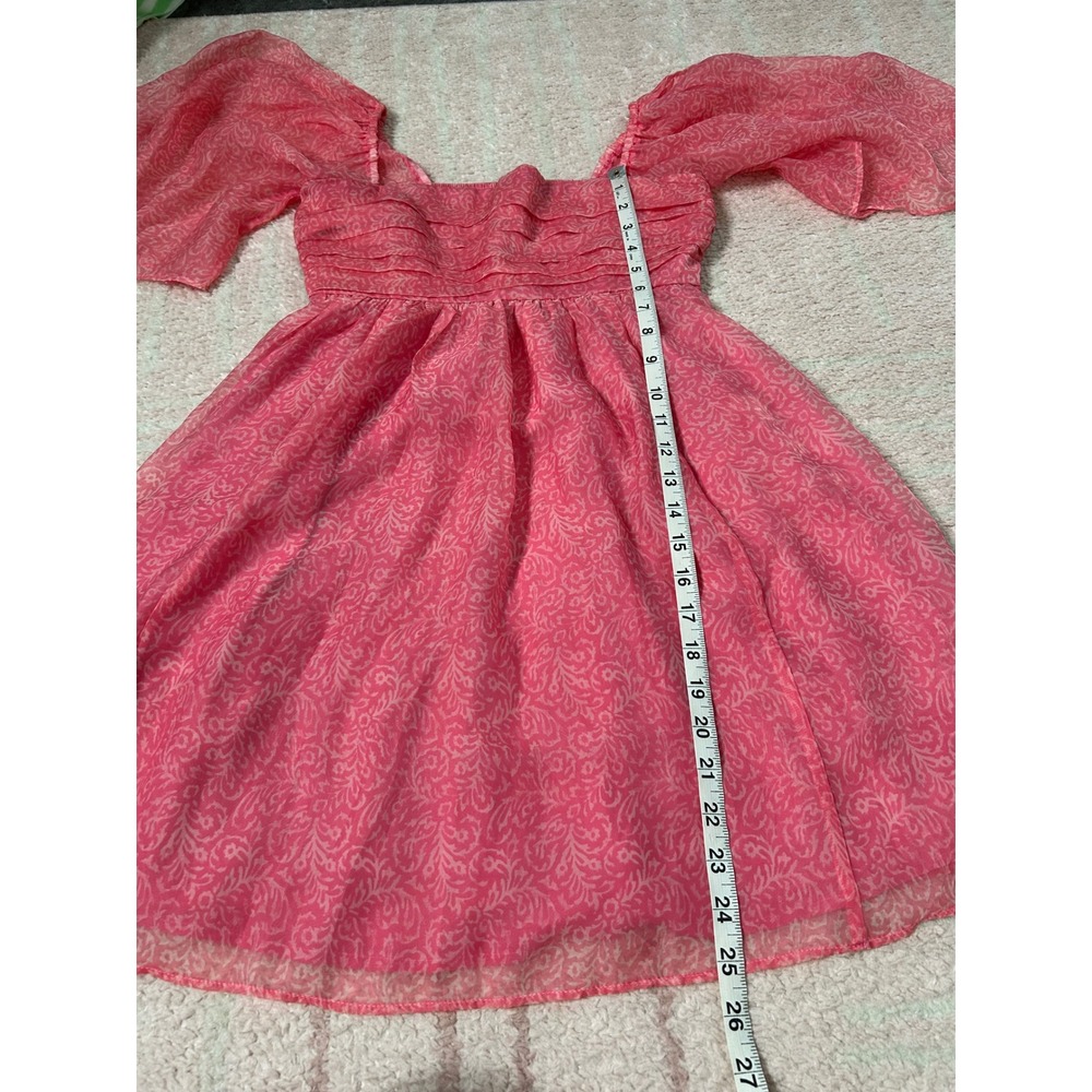 Abercrombie & Fitch Emerson Smocked Mini Dress Flutter Sleeves Size Small Event - Picture 8 of 9